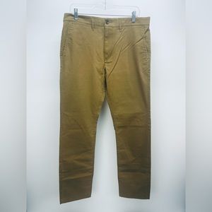 Goodiellow Pants Size 34x32 Men’s Chino Khaki Tan Slim Hip Stretch Comfort New